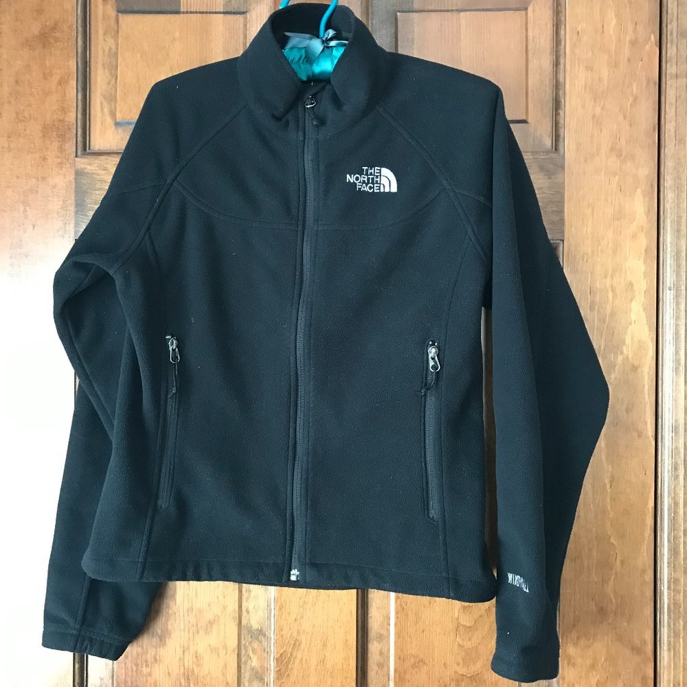 The North Face Windwall Zip-Up Black Jacket Small